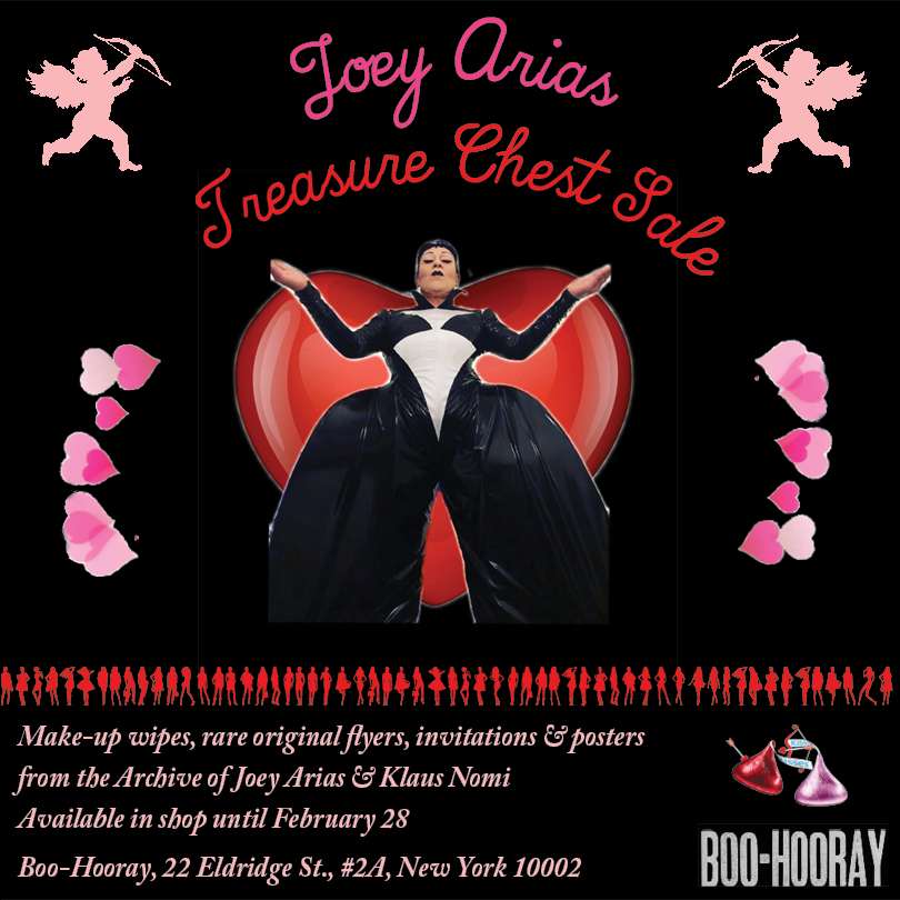 Joey Arias Valentines Spectacular &amp; Treasure Chest Sale 
