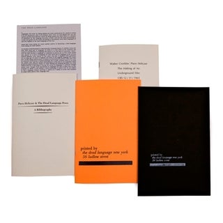 PIERO HELICZER & THE DEAD LANGUAGE PRESS - A BIBLIOGRAPHY
