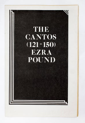 Item #4050 Unmuzzled OX 23: The Cantos (121-150) Ezra Pound. ed Michael Andre