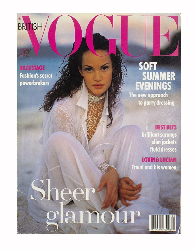 Item #4148 British Vogue June 1993. ed Alexandra Shulman.