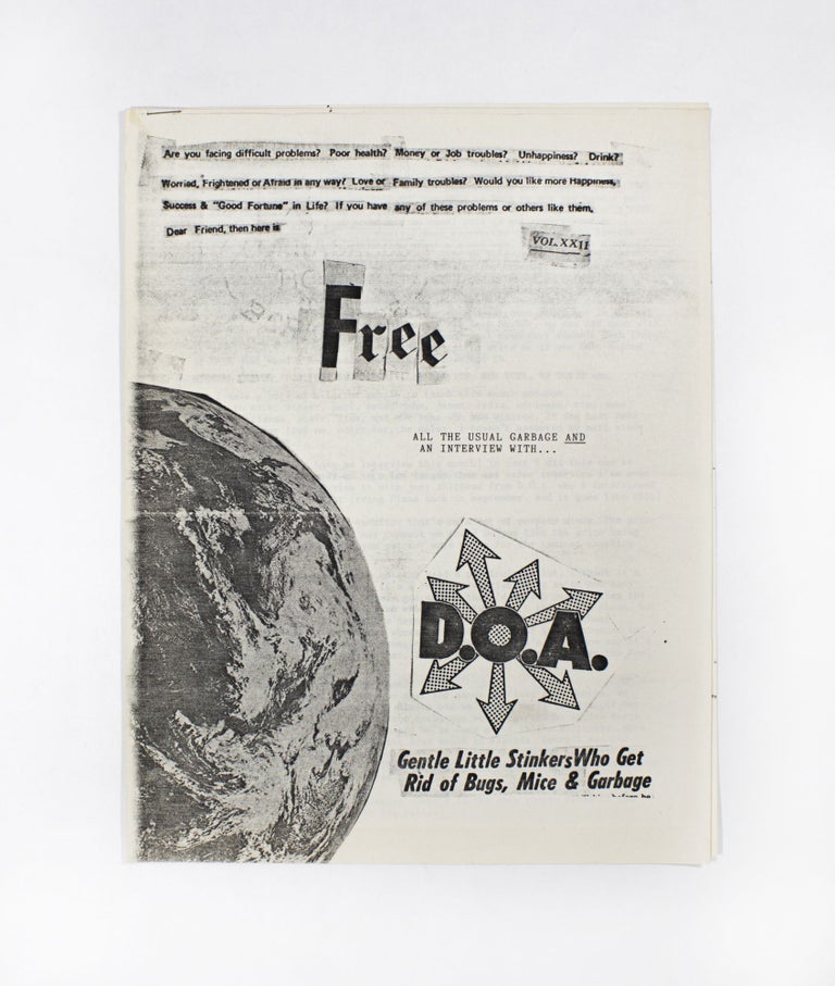 Item #4379 Free Vol. XXII (October 1985). Michael Lerner.