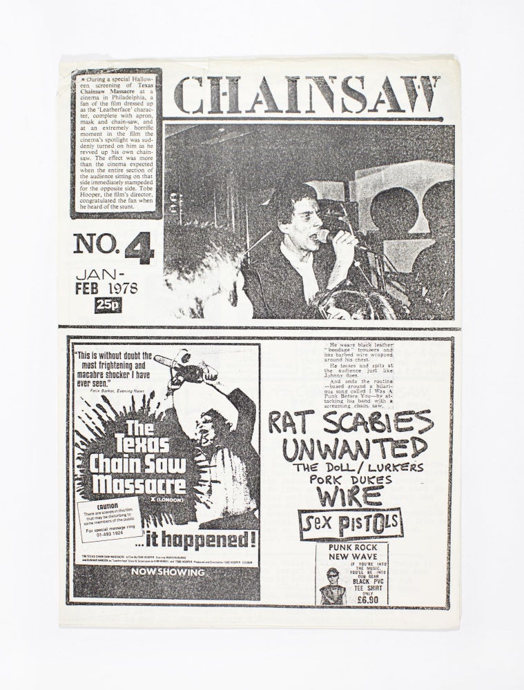 Item #4408 Chainsaw No. 4 (January 1978). ed Charlie Chainsaw.