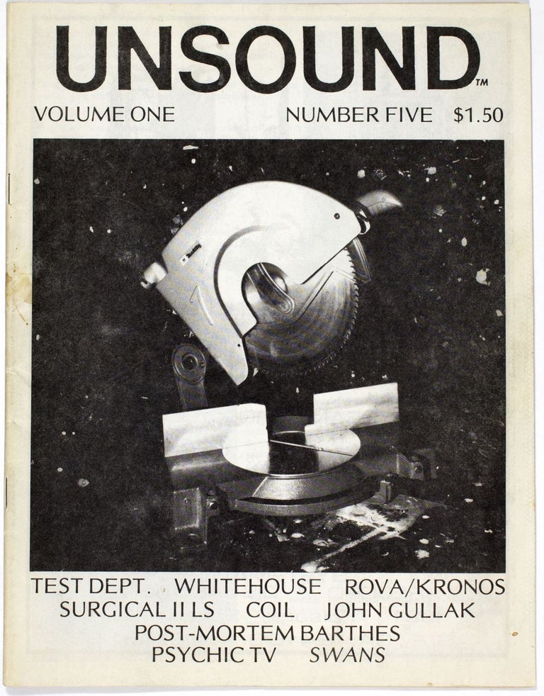 Item #4412 Unsound Volume One Number Five (1984). ed William Davenport.