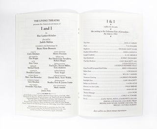 The Living Theatre Program: I & I