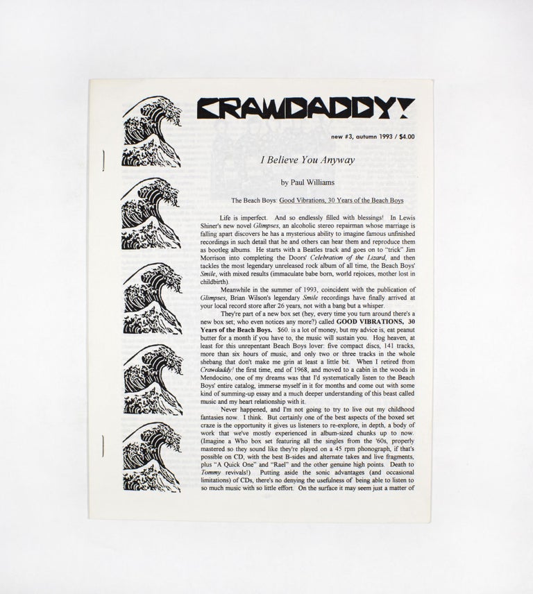 Item #4468 Crawdaddy!, new no. 3. ed Paul Williams.