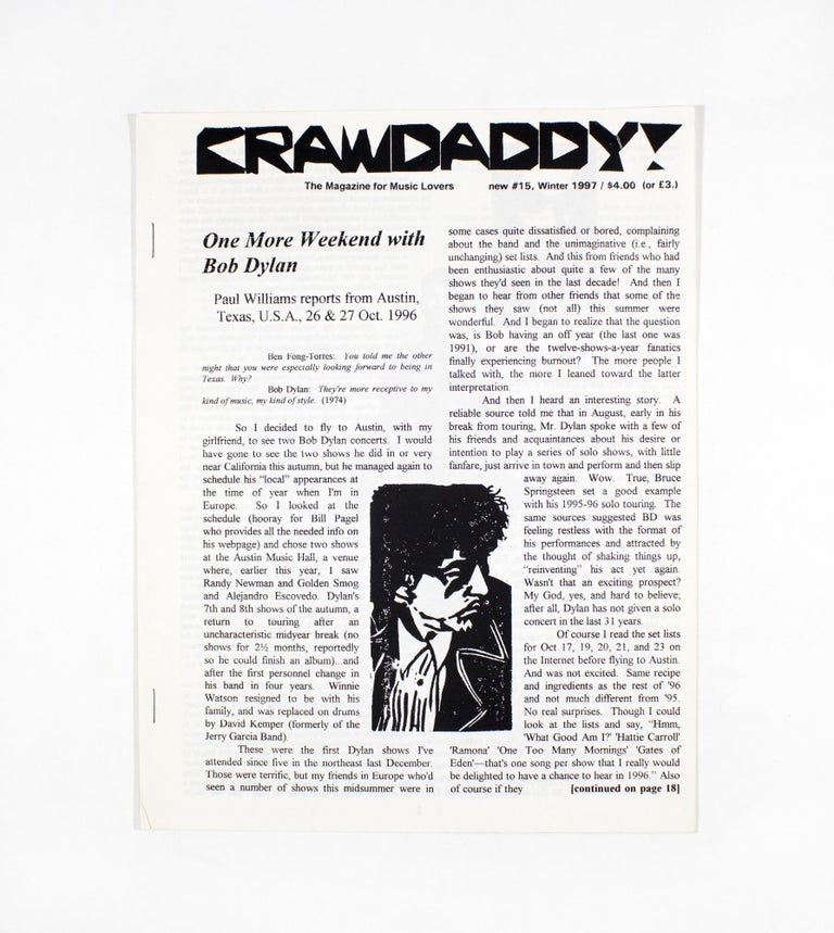 Item #4481 Crawdaddy!, new no. 15. ed Paul Williams.