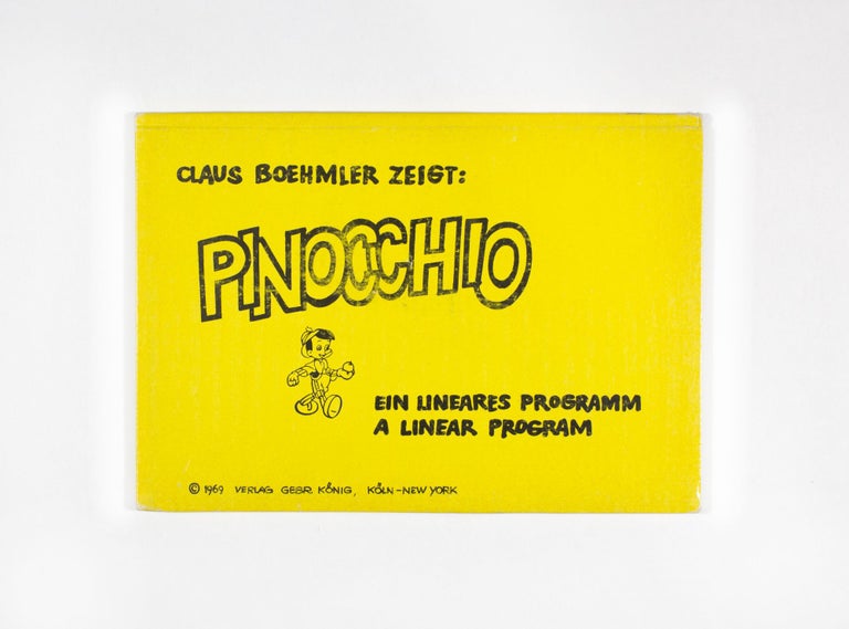 Item #4555 Pinocchio: A Linear Program. Claus Boehmler.