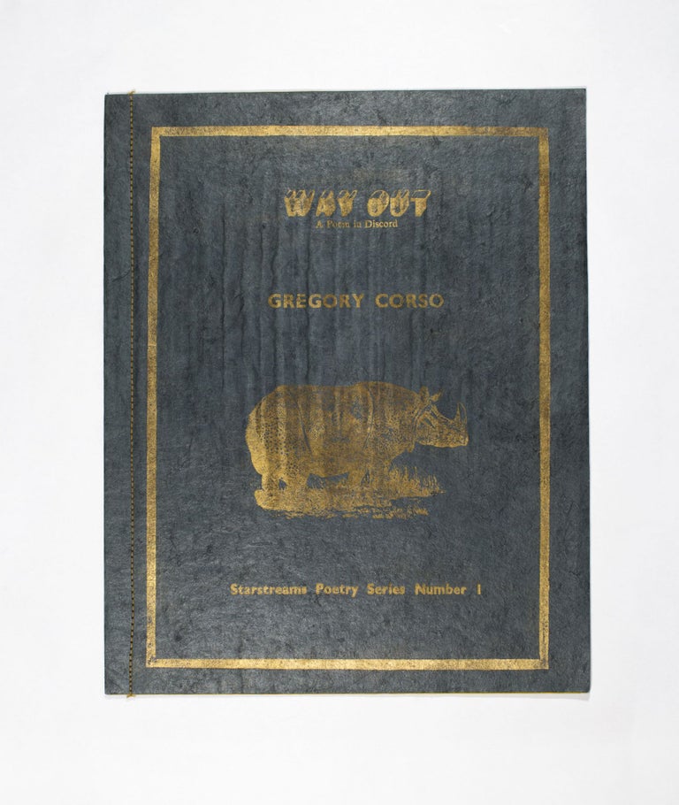 Item #4556 Way Out: A Poem in Dischord. Gregory Corso.