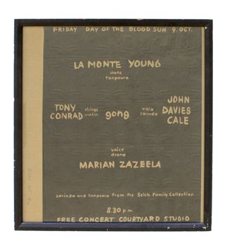 Item #4589 La Monte Young, Tony Conrad, Marian Zazeela, John Cale. Signed and Numbered...