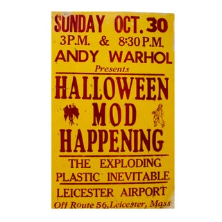 Item #4600 Exploding Plastic Inevitable. Andy Warhol Presents Halloween Mod Happening. Andy Warhol