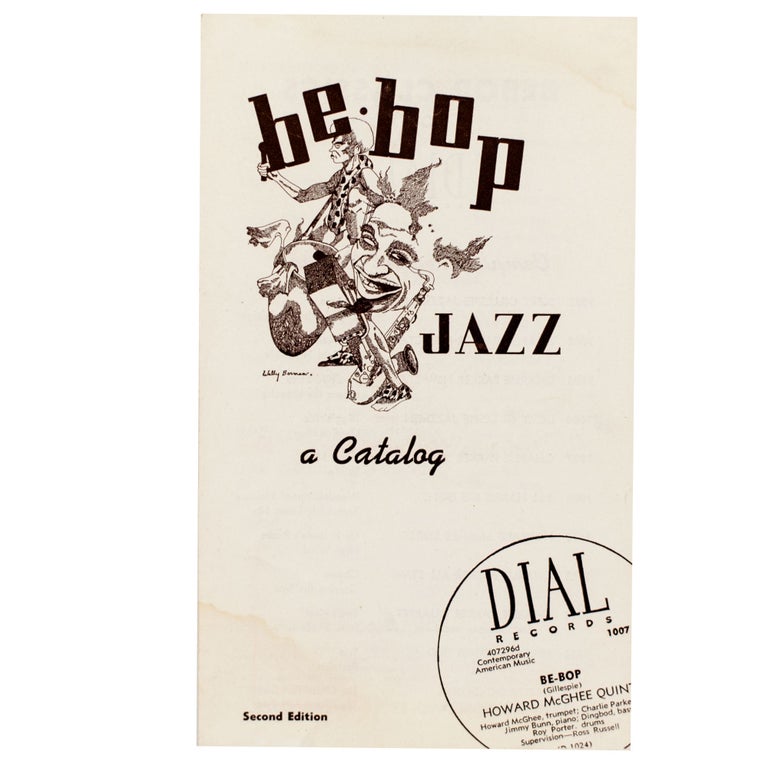 Item #4639 Bebop Jazz: A Catalog. Wallace Berman.