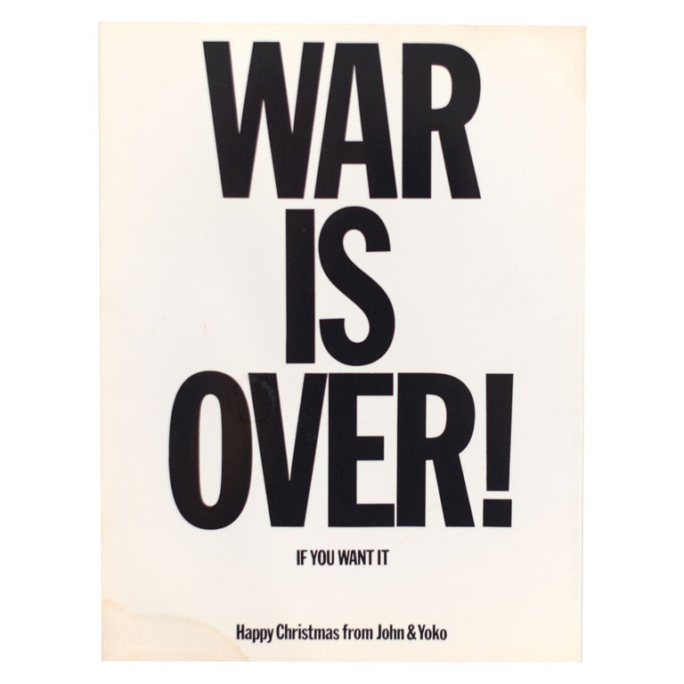Item #4649 War Is Over! [with] Listen to This Balloon. Yoko Ono John Lennon.