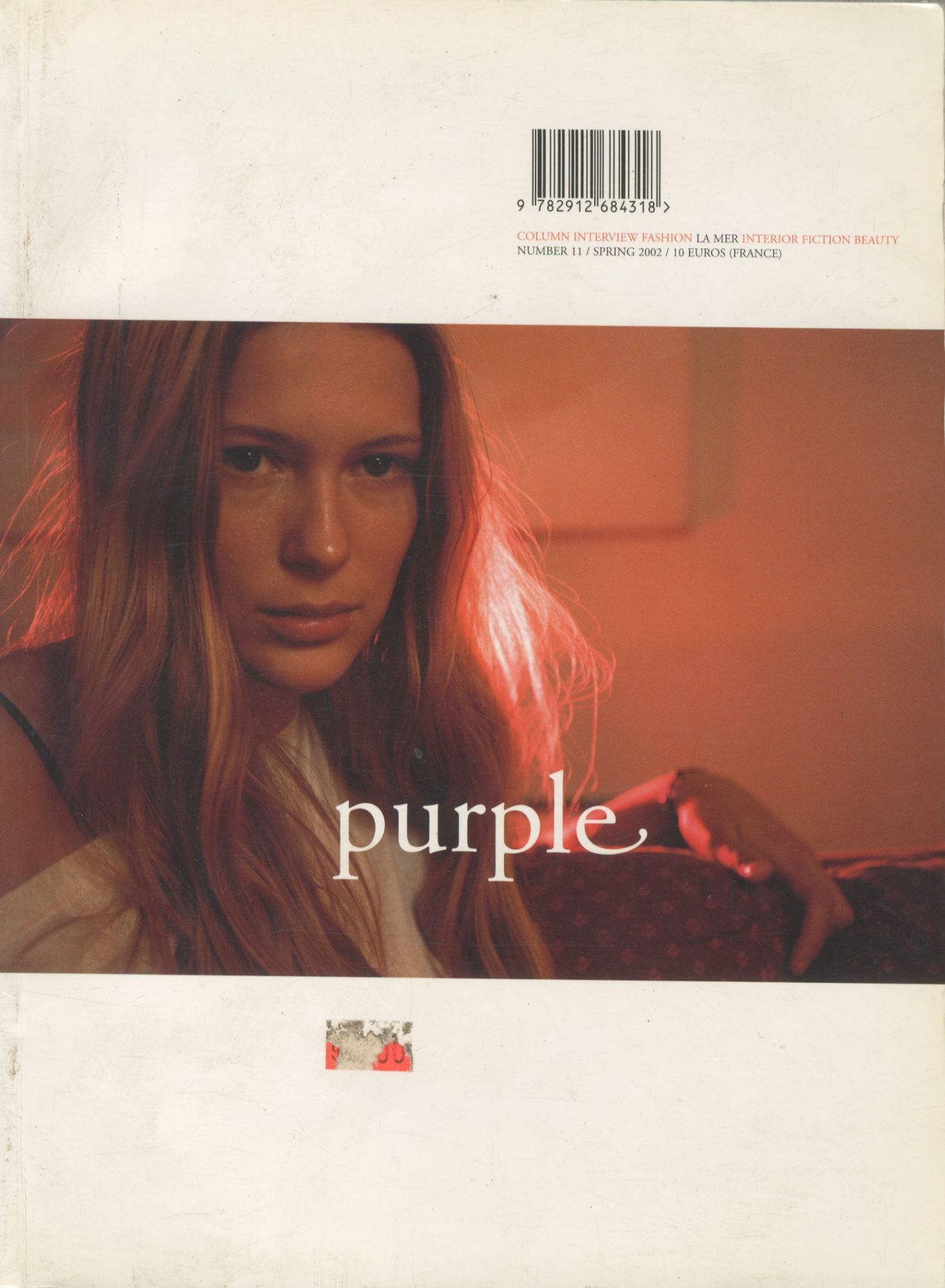 Purple, no. 11 | Elein Fleiss, Olivier Zahm | Spring 2002 Purple, no. 11 | Elein Fleiss, Olivier Zahm | Spring 2002