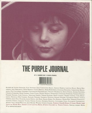 Item #4702 The Purple Journal, No. 11. Elein Fleiss, Olivier Zahm