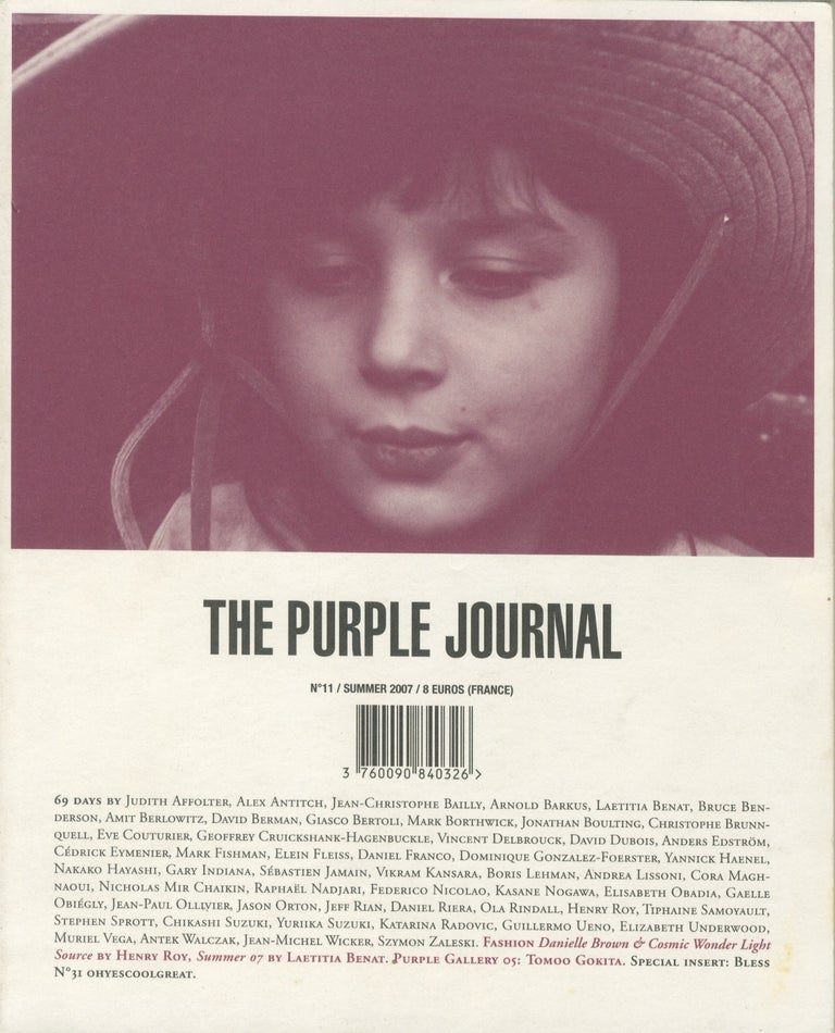 Item #4702 The Purple Journal, No. 11. Elein Fleiss, Olivier Zahm.
