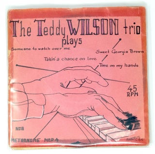 Set of nine 7” records with original hand drawn covers by an unknown artist