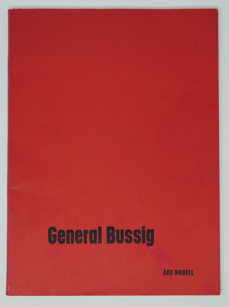 Item #4830 General Bussig. Åke Hodell.