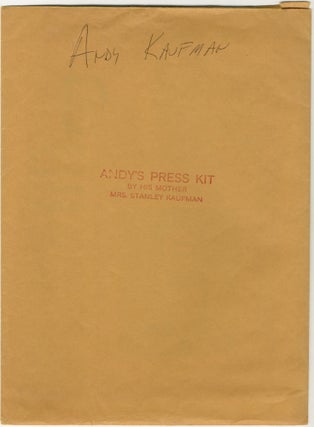 Item #4863 Andy Kaufman Press Kit. Andy, Mrs. Stanley Kaufman