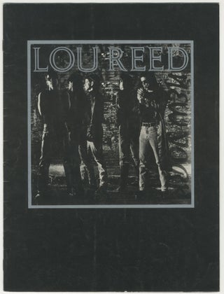 Item #4868 Lou Reed New York Tour Program