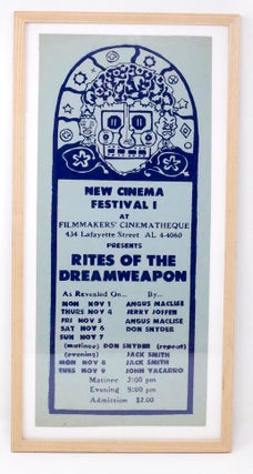 Item #4890 New Cinema Festival I at Filmmaker’s Cinematheque Presents Rites of the Dreamweapon