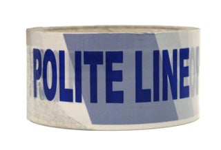 Item #4916 Polite Line Tape. Banksy, CHU