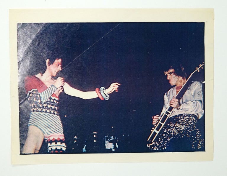 Item #4923 David Bowie and Iggy Pop at Ziggy Stardust Tour. Leee Black Childers.
