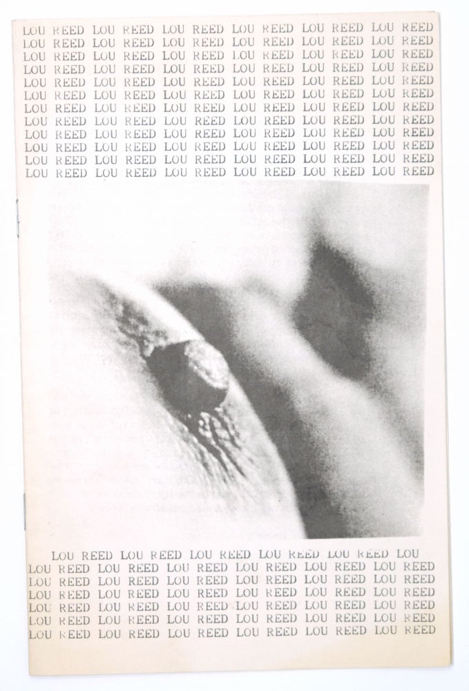 Item #4952 [Untitled] Lou Reed Fanzine. Brian Cullman, Robot Hull.