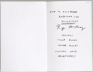 Moonmilk [first edition, signed and inscribed].