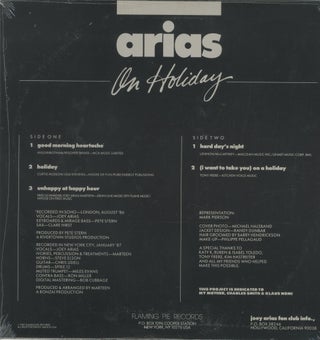 Joey Arias – Arias on Holiday EP