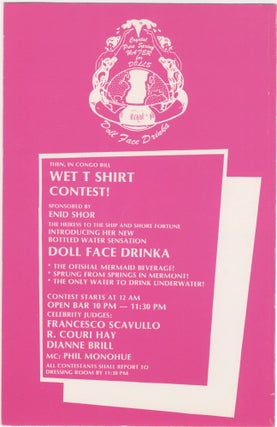 Valentine's Day with Mermaids on Heroin Danceteria fold-out flyer