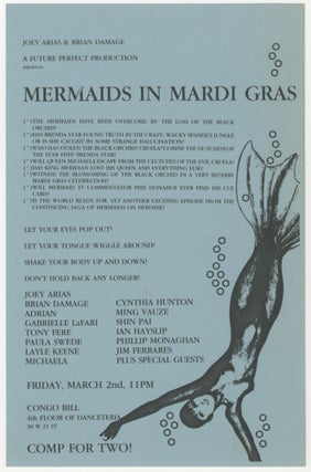 Mermaids au Mardi Gras Handbill