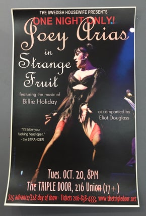 Item #5043 Joey Arias in Strange Fruit Poster