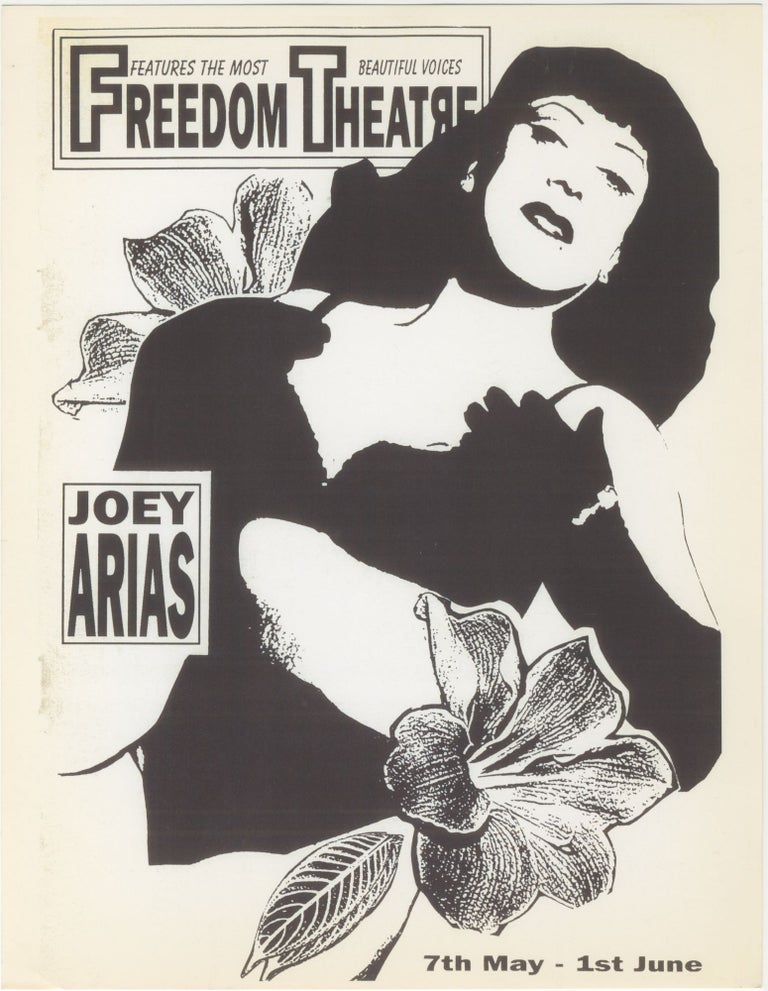Item #5044 Joey Arias at the Freedom Theatre Flyer