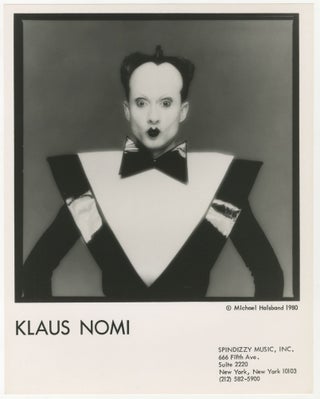 Item #5051 Klaus Nomi Press Photograph. Michael Halsband