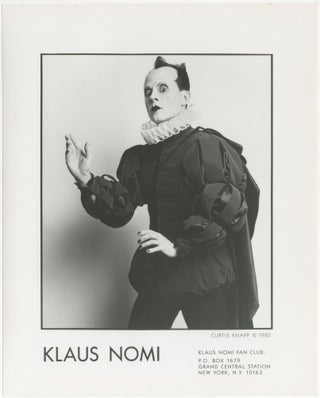 Item #5052 Klaus Nomi Press Photograph