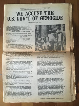 Indict the US Government for Genocide