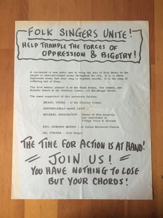 Item #5128 Folk Singers Unite! Help Trample the Forces of Oppression and Bigotry!