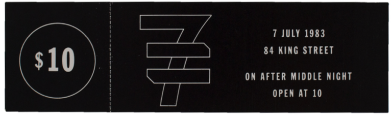 Item #5145 Concert ticket for New Order at Paradise Garage. Lawrence Weiner.
