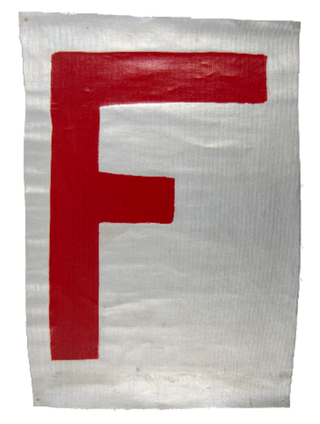 Item #5148 Untitled [Original artwork for the Factory Records US logo]. Lawrence Weiner