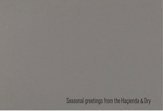 Item #5161 The Hacienda & Dry Holiday Card. Factory Records