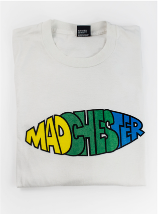 Item #5168 Happy Mondays "Madchester" T-shirt. FAC261. Central Station Design