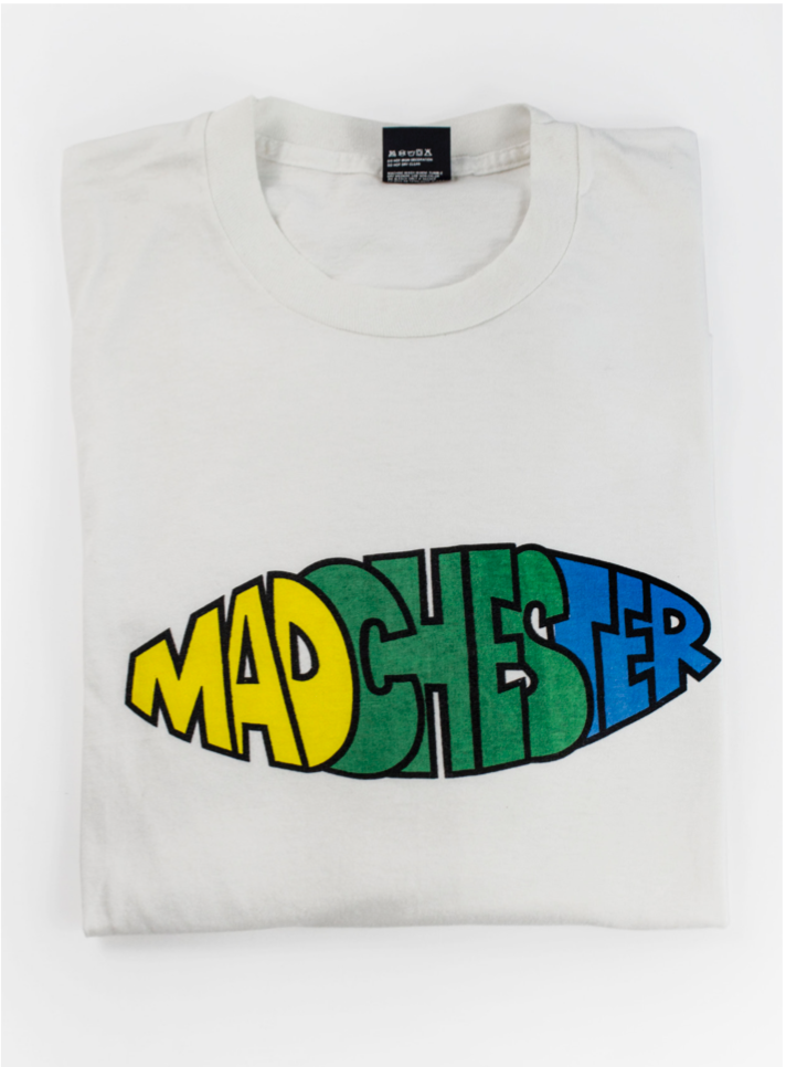 Item #5168 Happy Mondays "Madchester" T-shirt. FAC261. Central Station Design.