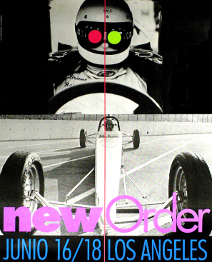 Item #5187 New Order Junio 16/18 Los Angeles Poster. John Baldessari