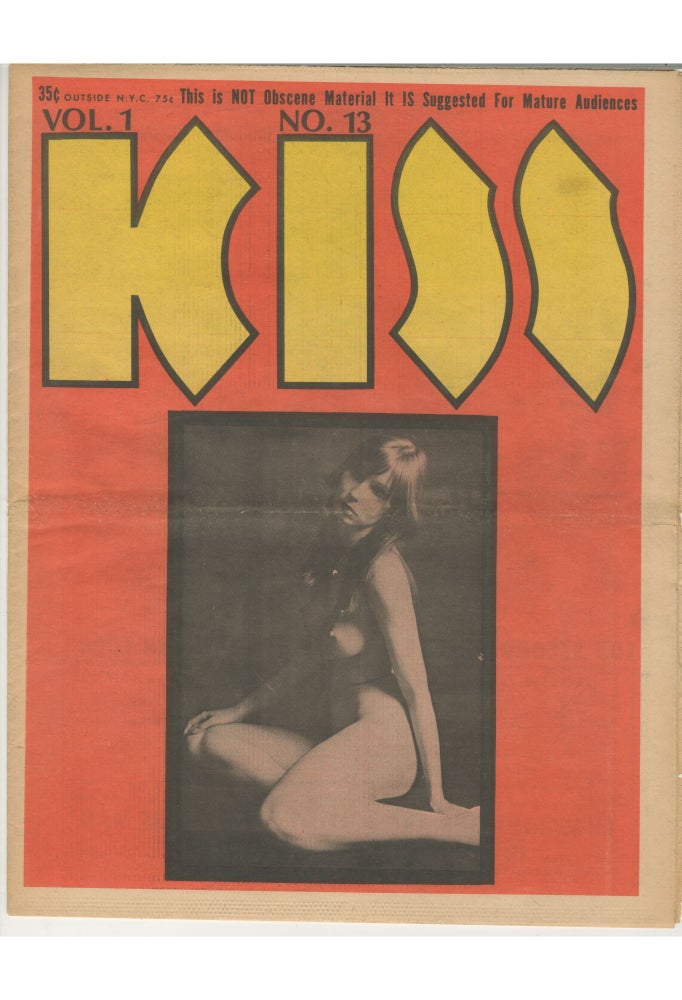 Item #5201 Kiss, Vol. 1, No. 13, 1969. R. Crumb, ed Joel Fabricant.
