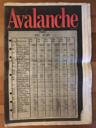 Item #5223 Avalanche, no. 13, Summer 1976. ed Liza Bear