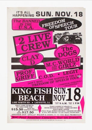 Item #5235 2 Live Crew Banned in the U.S.A. Freedom of Speech Tour. 2 Live Crew