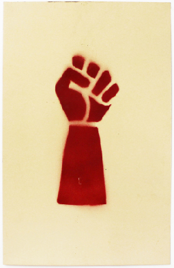 Item #5271 Raised Fist [Red]. Unknown artist