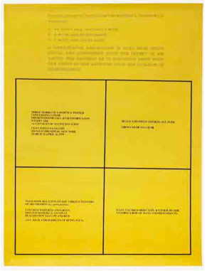 Item #5289 Three Works of Lawrence Weiner Concerning Color Presented for Sale &/Or Information...