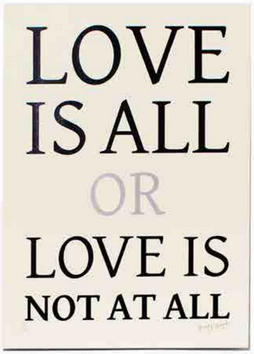 Item #5309 [signed and embossed] Love is All or Love is Not At All. Penny Rimbaud.