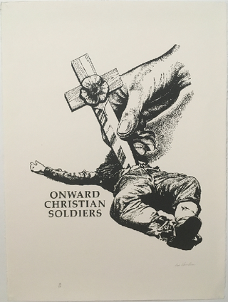 Item #5312 [Signed and stamped] Onward Christian Soldiers. Gee Vaucher